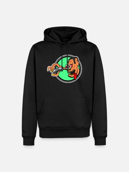 Mister Rat fink harmonica style - Men’s Premium Organic Hoodie - black