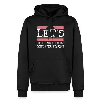 statement anti war bday awesome birthday present - Männer Premium Bio Hoodie - Schwarz - Vorne - Nico (187cm)