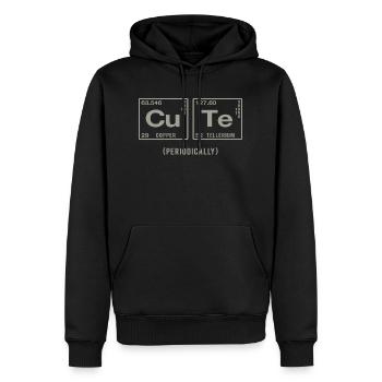 Drôle de dicton pour les scientifiques - Sweat à capuche Premium bio Homme - noir - Devant - Nico (187cm)