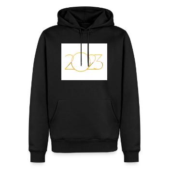 Neujahr - Männer Premium Bio Hoodie - Schwarz - Vorne - Nico (187cm)