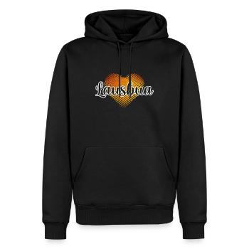 Lausbub, Lausbua, Junge, Sohn - Männer Premium Bio Hoodie - Schwarz - Vorne - Nico (187cm)