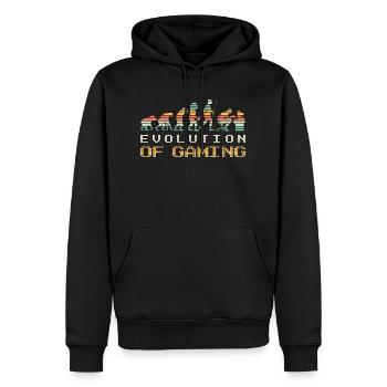 Evolution Of Gaming - Men’s Premium Organic Hoodie - black - Front - Nico (187cm)