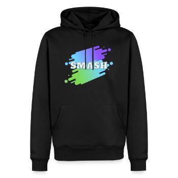 smash - Männer Premium Bio Hoodie - Schwarz - Vorne - Nico (187cm)