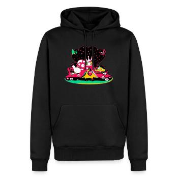 Enchanted characters - Men’s Premium Organic Hoodie - black - Front - Nico (187cm)
