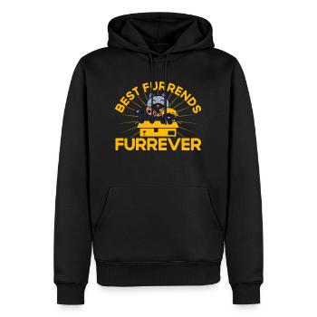 Cat Parents Cat Cats Sayings Gift - Men’s Premium Organic Hoodie - black - Front - Nico (187cm)