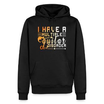 Gitarre Musik Gitarisst Gitarren Spruch - Männer Premium Bio Hoodie - Schwarz - Vorne - Nico (187cm)