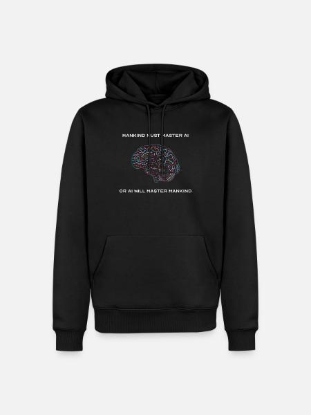 mankind master AI Artificial Intelligence - Men’s Premium Organic Hoodie - black