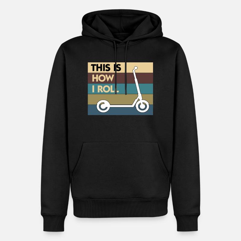E-Scooter Roller Scooter - Sweat à capuche Premium bio Homme - noir