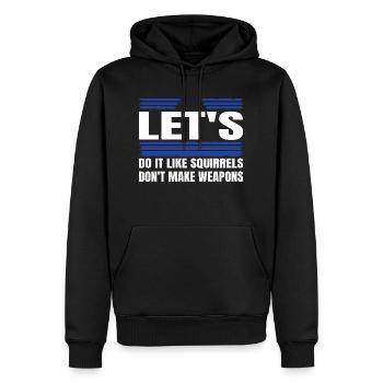 pride birthday present idea hippie festival - Männer Premium Bio Hoodie - Schwarz - Vorne - Nico (187cm)