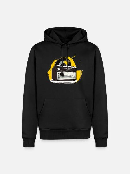 Play what you want - Men’s Premium Organic Hoodie - black