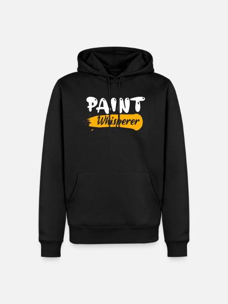 Paint Whisperer Professional Painter Job - Men’s Premium Organic Hoodie - black