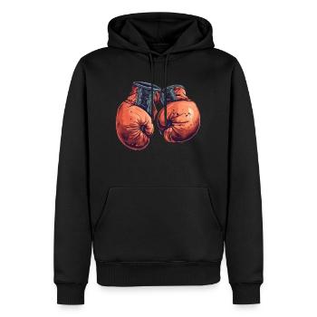 Les gants Contender conçus pour les champions - Sweat à capuche Premium bio Homme - noir - Devant - Nico (187cm)