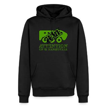 Attention on va manœuvrer - Sweat à capuche Premium bio Homme - noir - Devant - Nico (187cm)