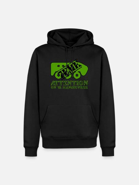 Attention on va manœuvrer - Sweat à capuche Premium bio Homme - noir