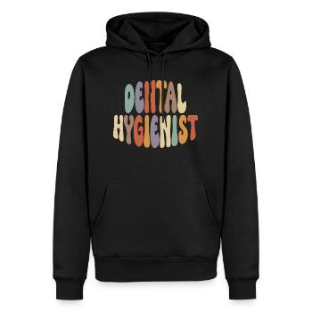 Dental Hygienist Proud Career Profession - Men’s Premium Organic Hoodie - black - Front - Nico (187cm)