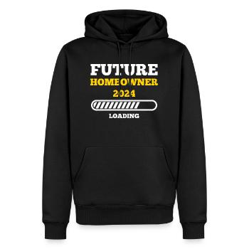 Future Home Owner 2024 - Männer Premium Bio Hoodie - Schwarz - Vorne - Nico (187cm)