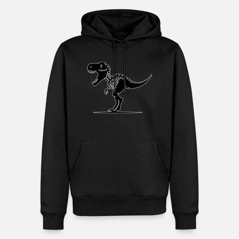 Dino - Sweat à capuche Premium bio Homme - noir