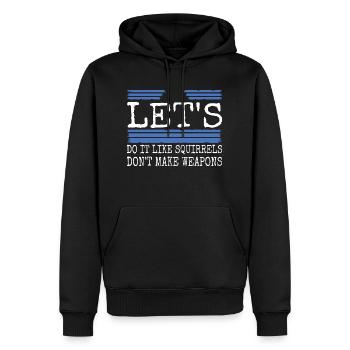Festival Hippie Citation Drôle Amour Enfant - Sweat à capuche Premium bio Homme - noir - Devant - Nico (187cm)