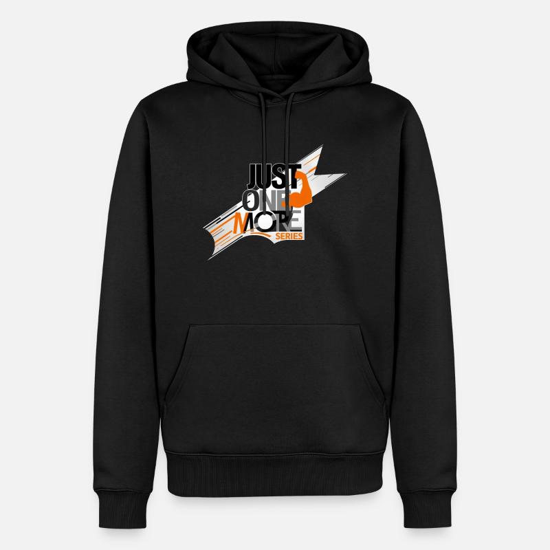 noch eine Serie - Männer Premium Bio Hoodie - Schwarz