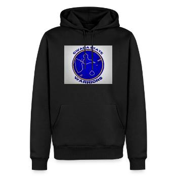 Gwada State - Sweat à capuche Premium bio Homme - noir - Devant - Nico (187cm)
