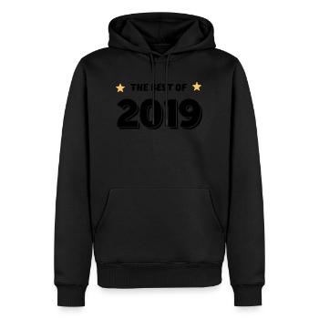 Merw Das Beste aus 2019 - Männer Premium Bio Hoodie - Schwarz - Vorne - Nico (187cm)