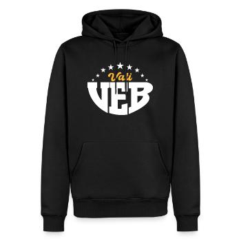 VEB Vati DDR Geschenk - Männer Premium Bio Hoodie - Schwarz - Vorne - Nico (187cm)