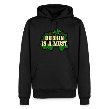 Dubbin est un Must - Sweat à capuche Premium bio Homme - noir - Devant - Nico (187cm)