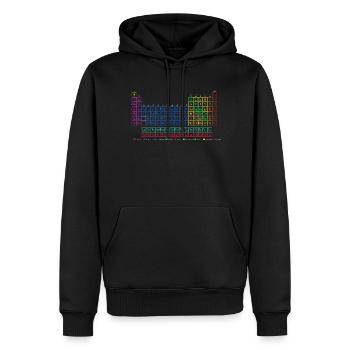 Periodensystem der chemischen Elemente. - Männer Premium Bio Hoodie - Schwarz - Vorne - Nico (187cm)