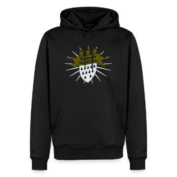Kölsch fille - Sweat à capuche Premium bio Homme - noir - Devant - Nico (187cm)