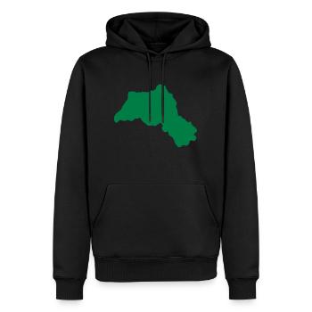 Kurdistan - Sweat à capuche Premium bio Homme - noir - Devant - Nico (187cm)