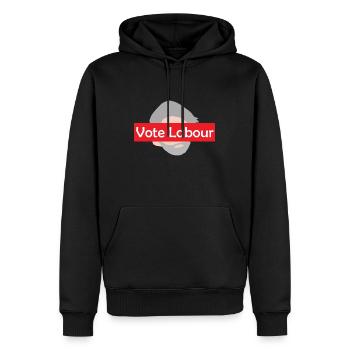 Abstimmung Arbeit / Jeremy Corbyn - Männer Premium Bio Hoodie - Schwarz - Vorne - Nico (187cm)