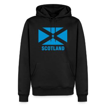 Scotland_logo1 - Männer Premium Bio Hoodie - Schwarz - Vorne - Nico (187cm)