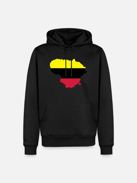 Litauen - Männer Premium Bio Hoodie - Schwarz