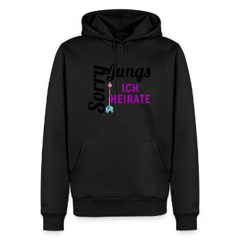 Braut JGA Jungesellinnenabschied Polterabend Crew - Männer Premium Bio Hoodie - Schwarz - Vorne - Nico (187cm)