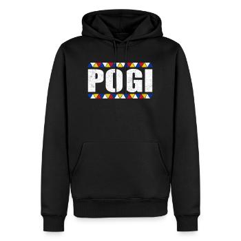 Philippines Filipino Pogi Vintage Sweet I Gift - Men’s Premium Organic Hoodie - black - Front - Nico (187cm)
