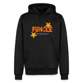 funcle the fun uncle - Männer Premium Bio Hoodie - Schwarz - Vorne - Nico (187cm)