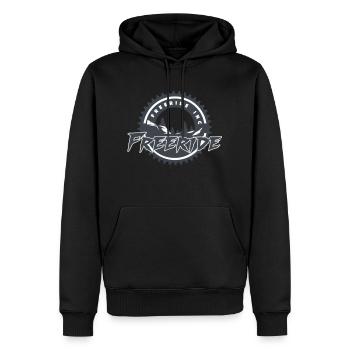 Freeride Inc. Autriche Logo 2022 2.0 - Sweat à capuche Premium bio Homme - noir - Devant - Nico (187cm)