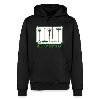 garten kleingarten biobauer rechenzentrum gärtner - Männer Premium Bio Hoodie - Schwarz - Vorne - Nico (187cm)