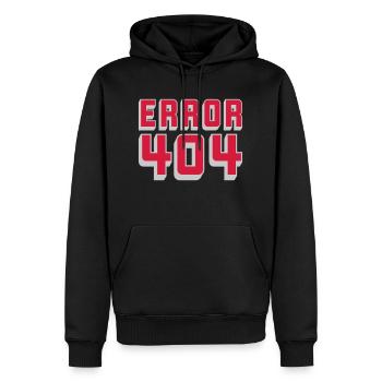 Connection Problem Error 404 - Men’s Premium Organic Hoodie - black - Front - Nico (187cm)