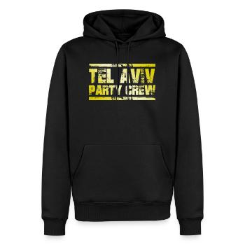 Tel Aviv Party Crew - Sweat à capuche Premium bio Homme - noir - Devant - Nico (187cm)