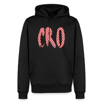 Kroatien Kroatisch Hrvatska Kroaten Kroaten Kroaten - Männer Premium Bio Hoodie - Schwarz - Vorne - Nico (187cm)
