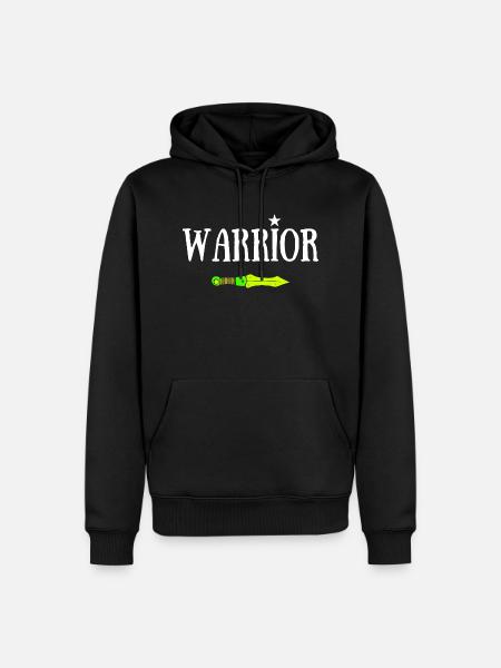WARRIOR JDR ÉPÉE MAGIQUE - Sweat à capuche Premium bio Homme - noir