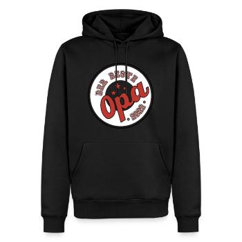 Der Beste Opa 2022 - Männer Premium Bio Hoodie - Schwarz - Vorne - Nico (187cm)