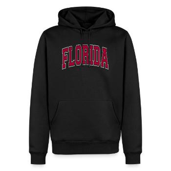 Florida - Men’s Premium Organic Hoodie - black - Front - Nico (187cm)