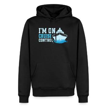 Je suis sur le régulateur de vitesse Crusing Vacation Cruiser - Sweat à capuche Premium bio Homme - noir - Devant - Nico (187cm)