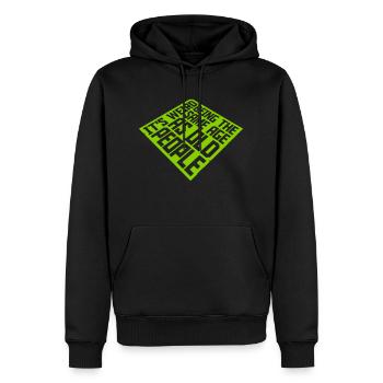 being old people age - Men’s Premium Organic Hoodie - black - Front - Nico (187cm)