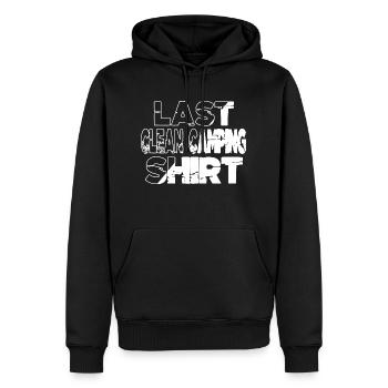 Sayings Hiking Travel Camping Men - Men’s Premium Organic Hoodie - black - Front - Nico (187cm)