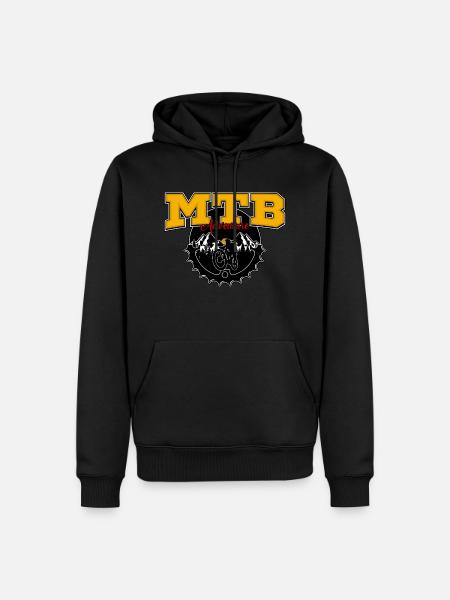 VTT - Sweat à capuche Premium bio Homme - noir
