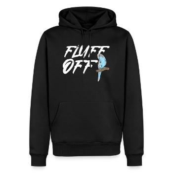 Budgerigar Parakeet Bird Pet Gift - Men’s Premium Organic Hoodie - black - Front - Nico (187cm)