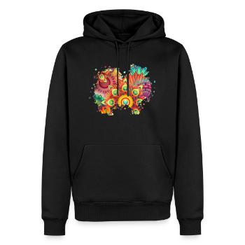 German Spitz Hund Deutscher Spitz - Männer Premium Bio Hoodie - Schwarz - Vorne - Nico (187cm)
